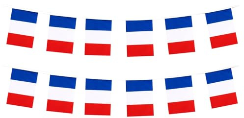 Bandiera della Francia, piccola bandiera francese, decorazione per sfilate, feste, aule, giardini e festival (Francia)