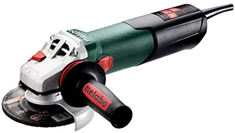 metabo Winkelschleifer W 13-125 Quick - 1350 W, 125 mm, 11.000 U/min, 3,4 Nm Drehmoment - Werkzeugloser Scheibenwechsel, kompakt & kraftvoll für präzises Schleifen, Trennen & Fräsen in Metall & Stein