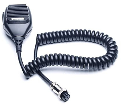 ARSMI Microfono for Microfono Altoparlante Portatile a Mano MC-43S. Round 8 Pin 8pin By Way Radio Walkie Talkie TS 480HX 990S 2000x TM-231 Adatto for Kenwood. Microfono walkie-Talkie (Color : Black)