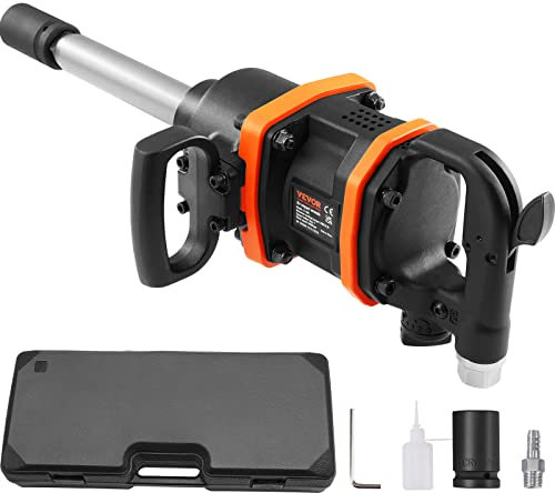 VEVOR Avvitatore Pneumatico a Percussione Quadrato 2,54 cm 4284 Nm, Avvitatore Pneumatico a Impulsi Pressione max. 13,8 bar Velocità Max. 5000 giri/min per Riparazioni Auto Veicoli da Officina Garage