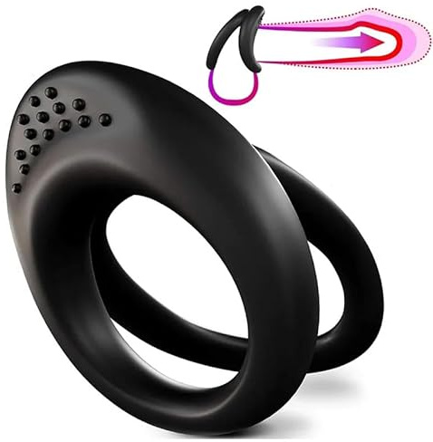 Anello in silicone nero Anello flessibile a triangolo (1PC)