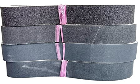 Slipband, uppsättning slipband 5 stycken 50 x 1500 mm slipband for metall 2 x 59 kiselkarbid slipband torrt vått dubbelbruk P60-600 for slipning, slipning (Storlek: P100 150 240 320 400) (Size : P6