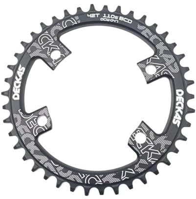 WANGBINGXING Kettenblatt 110 BCD 110BCD Kettenblatt Rennrad schmales breites Kettenblatt Kettenblatt 38 ZäHne(Color:110BCD 4claws 42T)