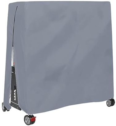 Jorzer Tischabdeckung für den Außenbereich Abdeckung für Tischtennisplatte wasserdichtes 420d Oxford Gewebe Abdeckung für Tische Schutzhülle für Tischtennisplatte für Außenbereich 185x165x70cm Grau