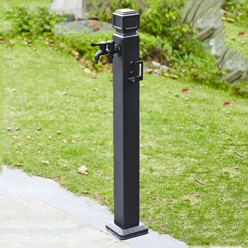 Generico Fontana da Giardino Colonna Rubinetto esterno antigelo in acciaio inox Fontana da Giardino in Acciaio Inox Portatile Fontanella Giardino Esterno,B