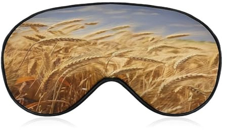 Schlafmaske „Wheat Harvest – lichtblockierende Schlafaugenmaske „Wheat Harvest, Augenabdeckung mit verstellbarem Riemen, Augenschutz für den Schlaf
