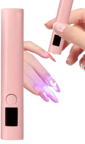 Wpsagek Nageltrockner für Gelpolitur, UV -LED -Nagelentrocknerlampe | Tragbares UV -Maniküre -Licht,Nageltrocknerlampe 250-mAh-Akku, Typ-C-Ladung für Zuhause, Reisen, Geschäftsreise