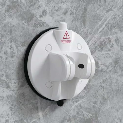 MagicBox Duschkopfhalterung Saugnapf mit Farbindikator, Duschhalterung ohne Bohren 85° Verstellwinkel, Duschkopfhalter Vakuum Saugnapf für Wohnwagen, Fliesen, Glas