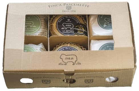 Pack 6 Mini Quesos Finca Pascualete – Retorta x2 – Cumbre de Trujillo x2 – Pastura con Trufa x2 – Quesos de Oveja Artesanos Extremeños – Para Regalar o Capricho Gourmet – CORAZON EXTREMEÑO