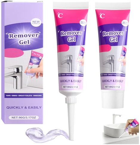 2PCS Mold Remover Gel 90G,2026 New Effective Mould Remover Gel,Grout Cleaner,Powerful Cleaning Gel,Highly Effective in Penetration,Not Damage the Surface,for Bathroom&Kitchen Tile Gaps,Walls&Grout