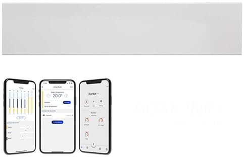 Adax Neo WIFI Smart Electric Panel Heater, Wall Mounted With Timer, Low Profile Conservatory Radiator. Splash Proof, Bathroom Safe, LOT 20 / ErP Compliant, Made In Europe, White, 800W