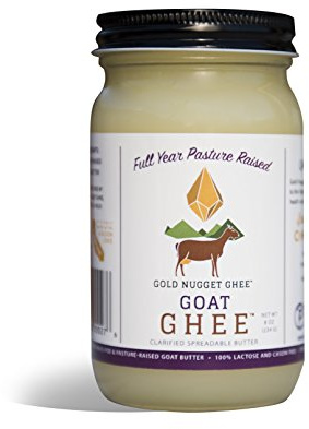 GOAT GHEE A2/A2 BY GOLD NUGGET GHEE, FULL-YEAR/PASTURE-RAISED, GRASS-FED, KETO & PALEO 8oz