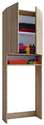 VCM Holz Überbauschrank Waschmaschine Überbau Schrank Waschmaschinenschrank Lona Sonoma-Eiche