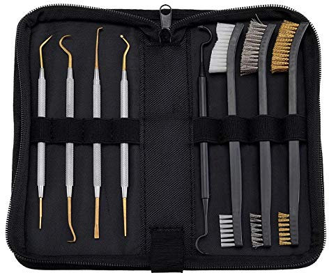 BOOSTEADY Kit de Limpieza Pistola de Acero Inoxidable Armero Set de selección Conjunto de Limpieza & cepillos de Doble Punta