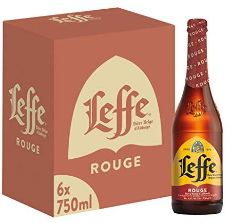 Leffe Rouge, Birra Bottiglia - Pacco da 6x75cl