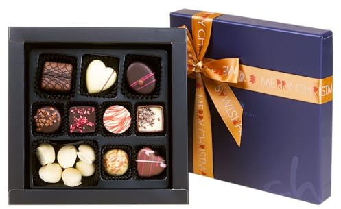CHOCOLISSIMO - Weihnachtsschokolade - Pralinen Geschenk, Geschenk zu Weihnachten, Nikolaus für Mama, Papa, Eltern, Oma, Opa, Mann, Frau - Schokoladensnack Set, Xmas Moments Mini, Frauen, Männer