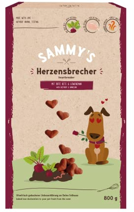 Sammy's Heart Briseur de cœur pour Chien avec Betterave et Pissenlit 800 g