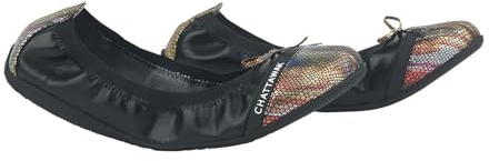 CHATTAWAK Femme Ballerine Caprice M.Noir, 40