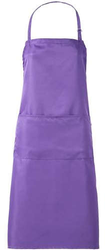 Zihuatailer lila Schürze für Damen mit Taschen, leichte und verstellbare Damenschürze