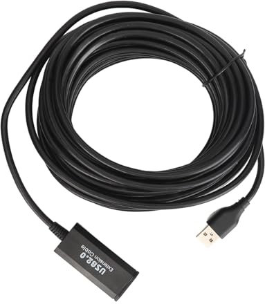 Jectse USB-Verlängerungskabel 33 Fuß, Hochgeschwindigkeitsübertragung 480 Mbit/s, Breite Kompatibilität, Flexibles 10-m-Kabel, Stabile Übertragung, für Faxgeräte, Drucker, Scanner