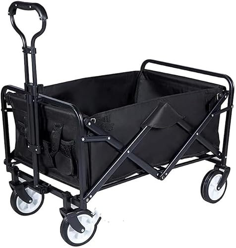 Kcolic Klappbarer Campingwagen, Zusammenklappbarer Rollwagen, Outdoor Sportwagen Für Camping, Garten, Strand, Jedes Gelände C