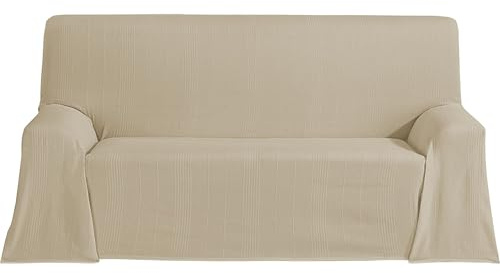 ECOMMERC3 Couvre-lit Multifonction léger et élégant pour canapé ou lit 180 x 260 cm Beige
