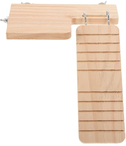POPETPOP Juego De Plataforma De Madera para La Salud De Hámsteres Gancho De Escalera para Ejercicios De Entrenamiento De Mascotas Pequeñas