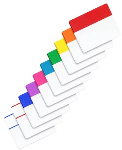 STOBOK Bücher Mit Wasserdichten Index-tabs Für Notizen Selbstklebende Seitenmarker Pro Farbe Farbiges Für Schüler Lehrer Und Profis