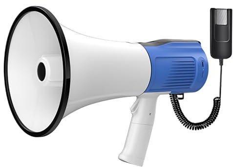 Kensbro Signalhorn– Siren Megaphone, Megafon mit Aufnahmefunktion,120W Handmikrofon Reichweite 2000M