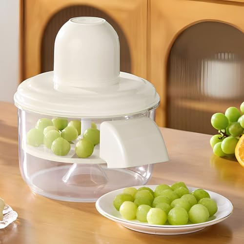DOJBK Peladora Eléctrica De Uvas, Peladora Eléctrica De Tomates Cherry, Capacidad Máxima De 300 G, Recargable, para Uvas, Tomates, Cerezas Y Frutas Pequeñas