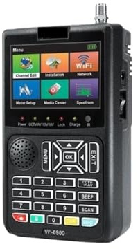 Buscador de Satélites, Buscador de satélite digital HD VF-6900, medidor DVB-S/DVB S2, pantalla LCD TFT de 3,5 for receptor de TV (vs. ST-5150 KPT-716TS)