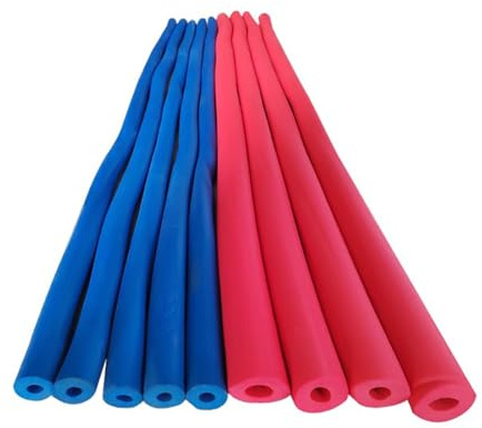 Isolation de Tuyau Rouge/Bleu Calorifugeage de La Tuyauterie, Diamètre Intérieur 6/10/16/20/28/32/43/48/60mm, Épaisseur 9/15/20mm Tuyau Isolation Mousse pour Tuyaux Anti-Gel(bleu,16mm*9mm*1.8m)