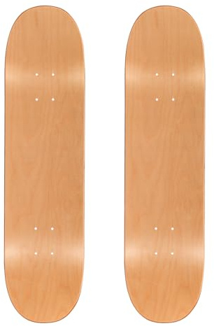 TLHB 2PCS Skateboard Deck, 31 * 8 Inch 7-Layer Maple Blank Skateboard Deck, Double-Kick Skate Deck