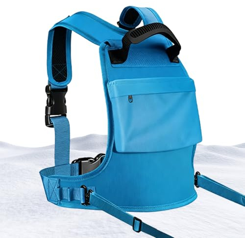 Qkbuza Imbracatura da snowboard per bambini, controllo della velocità, protezione per sport invernali, pratica con guinzagli per sci e snowboard, per bambini, ragazzi, ragazze, figlio, figlia