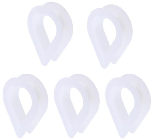 QOKLIYUI Guardacabos de plástico de 10 mm para Cuerda Nailon. Opción Esencial para guardacabos Marinos Resistentes a Impactos. Disponible en Nailon estabilizado a los Rayos UV. para Realizar empalmes