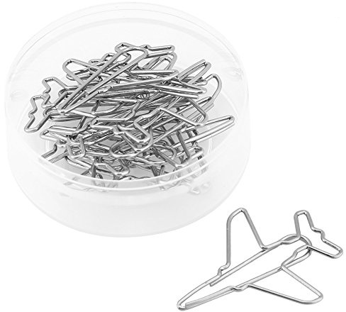 10 Pcs Flugzeug Form Papier Clips, Creative Lesezeichen Memo Clip Markieren Dokument Organisation Clip DIY Creative Lesezeichen für Kunst-Projekte Kratzen Book Office Schule