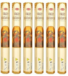 GRENADINE BOUTIQUE Hem - Encens Marie Qui défait Les nœuds - Lot de 6 Boîtes de 20g Environ 120 Bâtonnets