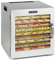 KLARSTEIN Captain Jerky 110 - Essiccatore, 1000 W, Temperatura: 30-90 °C, Timer 24h, Senza BPA, Pannello Touch, 10 Ripiani, Sportello in Vetro, Essiccatore di Acciaio, Vaschetta di Raccolta, Argento