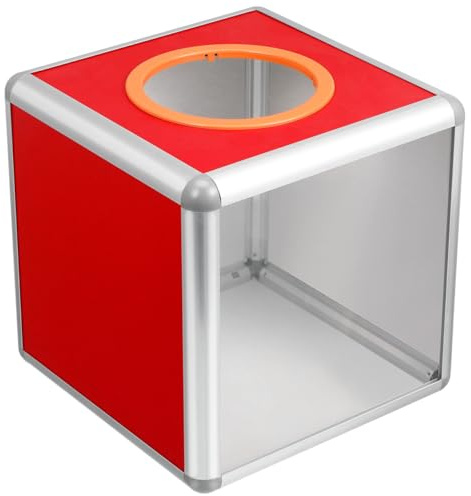 YARNOW Akryl donation ballonglåda med lås genomskinlig dragbox dedikerad donationslåda avtagbar prisfångstlåda genomskinlig ballongbox donationslådor för fundraising