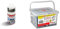 Fischer Set 18 Punte per Trapano Assortite Muro Legno, Metallo, SDX/HSS, 530667 & Kit Smartfix Box, 80 Tasselli Con Vite Con Gancio Per Muro Pieno E Mattone Forato, Trasparente
