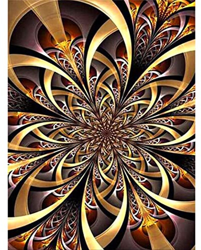 Trayosin 5D Diamond Painting Mandala Diamant Painting Bilder DIY Diamant Malerei Diamant Stickerei Leinwand Malerei Blume Bilder Vollbohrer für Erwachsene, Wand Dekor (C,30x40cm)