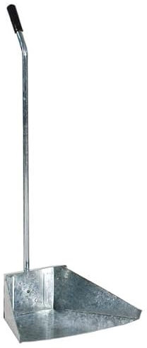 CASC Paletta ALZAIMMONDIZIA in Metallo ZINCATO IMMONDIZIA Spazzatura con Manico