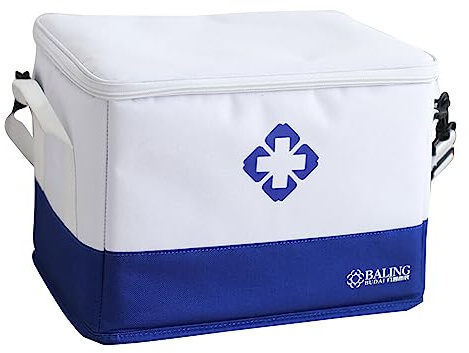 URFEDA Medikament Tasche Große, Erste Hilfe Tasche Leer, Reiseapotheke Wasserdicht, Apothekentasche, Medizin Aufbewahrungstasche,Notfalltasche Leer für Im Büro, Auf Reisen, Camping
