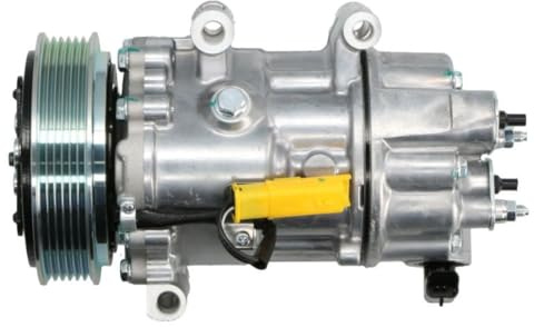 THERMOTEC KTT090240 Compresseur de clim SD7C16 PAG 46 R134a Compatible avec PEUGEOT 308 I 3/5 portes 4A, 4C 307 3/5 portes 3A/C 308 I SW 4E, 4H 307 CC 3B 308 I CC 4B 307 SW 3H