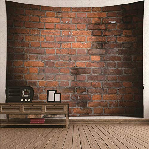CEVAN Wandbehang Kinderzimmer Moderne Wanddekoration Ziegelwand Wandbehang Quer Wanddekorationen Kunst Dekorationen Decke Wandbehang Stoff Braun 200x150cm