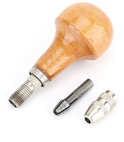 Pin Vise Hand Drill Pin Vise Hand Drill Wooden Handle Pin Vise Hand Drills for DIY Jewelry Woodworking Wood Craft