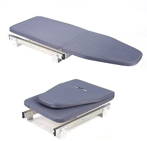 ASSE da Stiro Retrattile a 180°,ASSE da Stiro Girevole Pieghevole con Fodera in Tessuto Staccabile,ASSE da Stiro Estraibile per Armadio per Camera da Letto Checkroom House 81x31x15 cm