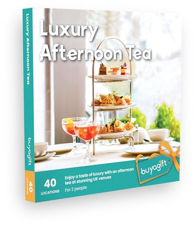 Buyagift Luxury Afternoon Tea - Choose from 40 Gourmet Selections for Two | Fine Venues, Delicately Crafted Sandwiches, Fresh Scones with Clotted Cream, Fine Champagne, 24 Month Validity, UK Wide