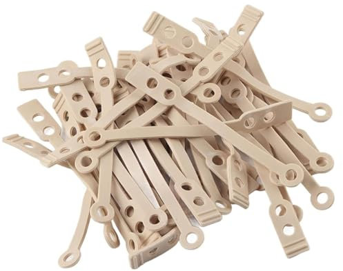 UEAVOID Set 50 Pezzi Bigodini Permanente Elastici Strumento Parrucchiere Fai da Te per Donne Ragazze, Spessore Adeguato, Buona Presa, Ottima Elasticità