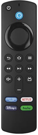 Télécommande vocale de rechange LIWEARE compatible avec Smart TV Stick/4K Max, 3rd Gen, 2nd Gen, Lite, Cube (1ère génération 3ème génération)